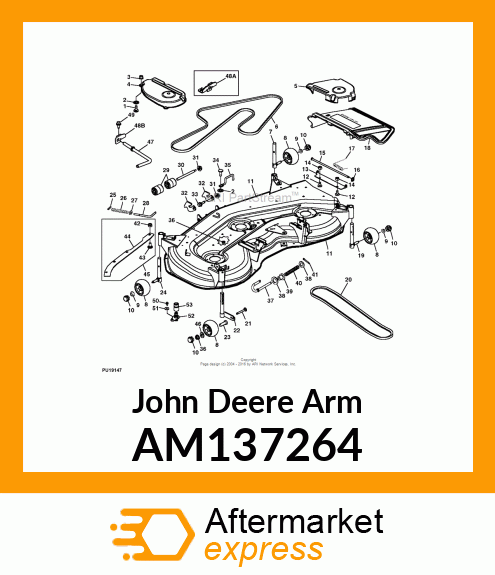 ARM, GAGE WHEEL FLAG AM137264