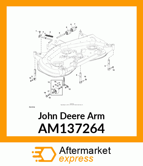 ARM, GAGE WHEEL FLAG AM137264