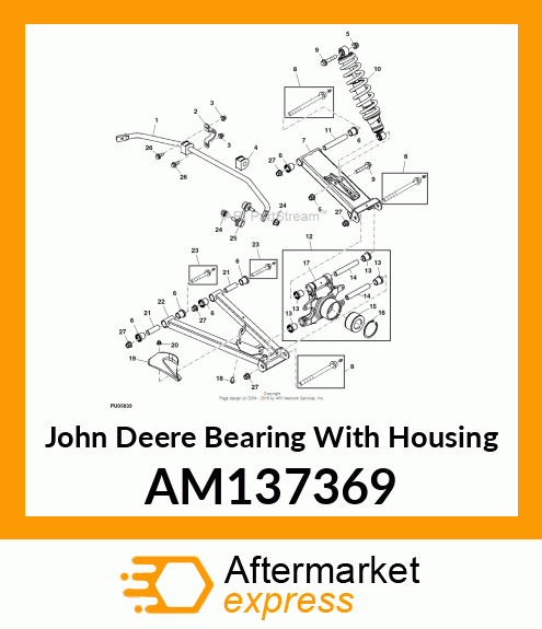 BEARING WITH HOUSING AM137369