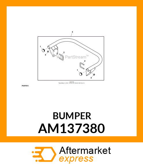 KIT BUMPER, EZTRAK REAR AM137380