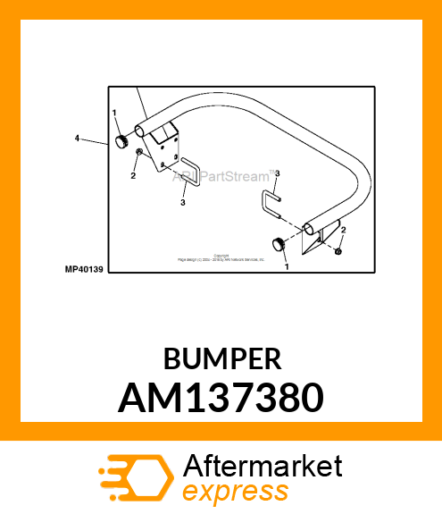 KIT BUMPER, EZTRAK REAR AM137380