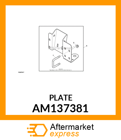 KIT,HITCH EZTRAK REAR AM137381