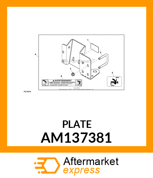 KIT,HITCH EZTRAK REAR AM137381