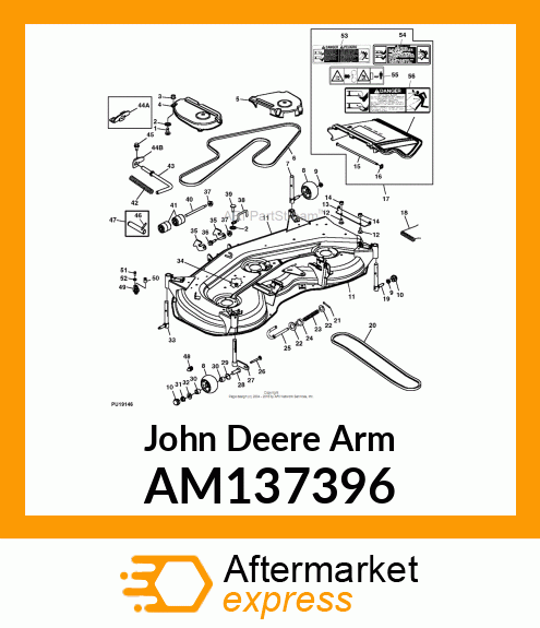 ARM, ARM, RH GAGE WHEEL AM137396