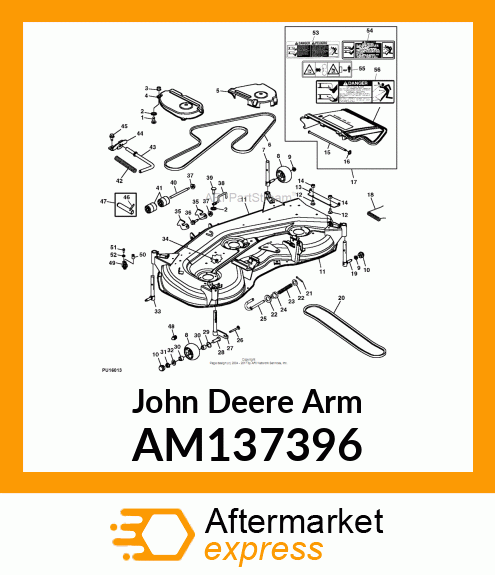 ARM, ARM, RH GAGE WHEEL AM137396