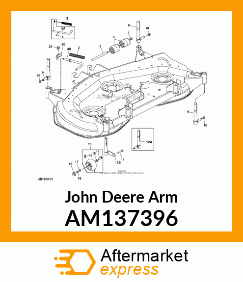 ARM, ARM, RH GAGE WHEEL AM137396