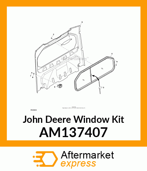 KIT, REAR WINDOW AM137407