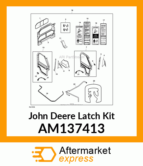 KIT, DOOR LATCH AM137413