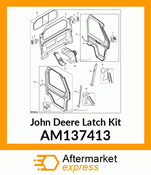 KIT, DOOR LATCH AM137413