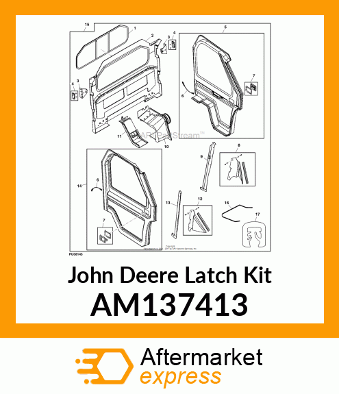 KIT, DOOR LATCH AM137413