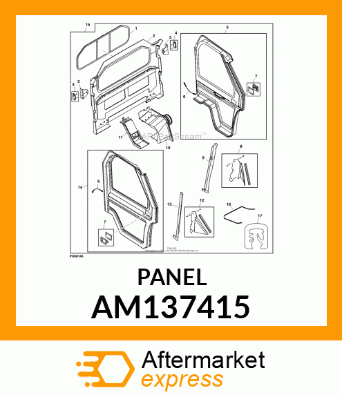 KIT, LEFT FILLER PANEL AM137415