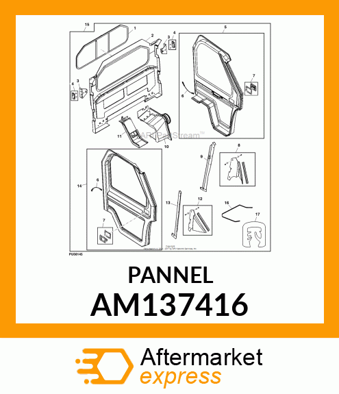 KIT, RIGHT FILLER PANEL AM137416