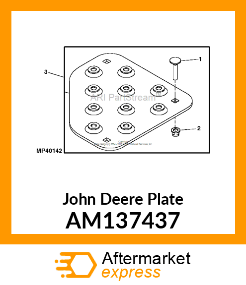 KIT, PLATES, FOOT REST EXTENSIONS AM137437