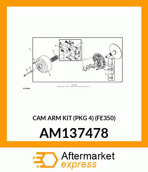 CAM ARM KIT (PKG 4) (FE350) AM137478