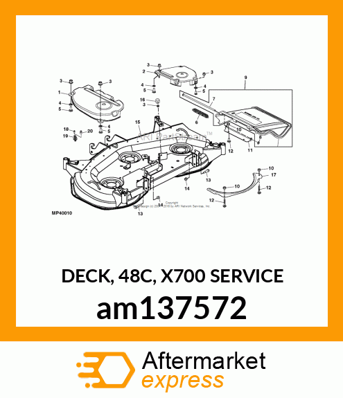 DECK, 48C, X700 SERVICE am137572