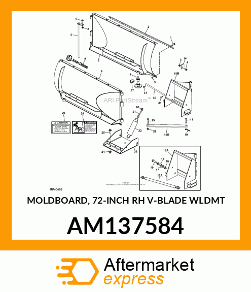 MOLDBOARD, 72 AM137584