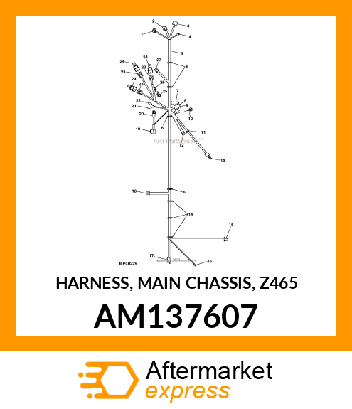 HARNESS, MAIN CHASSIS, Z465 AM137607