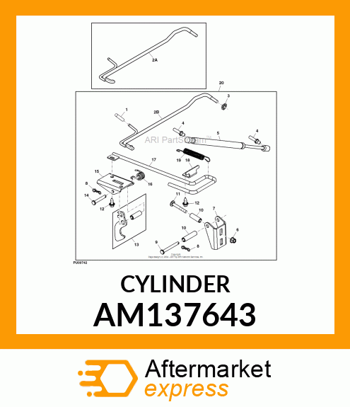 GAS OPERATED CYLINDER, GAS SPRING AM137643