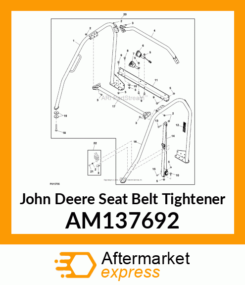 SEAT BELT TIGHTENER, KIT, SEAT BELT AM137692