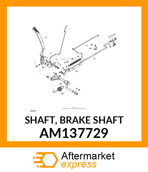 SHAFT, BRAKE SHAFT AM137729