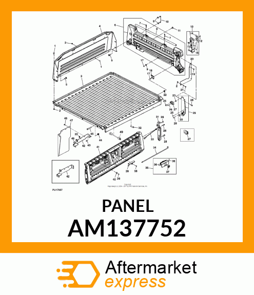 PANEL ASSY, REFLECTOR RH AM137752