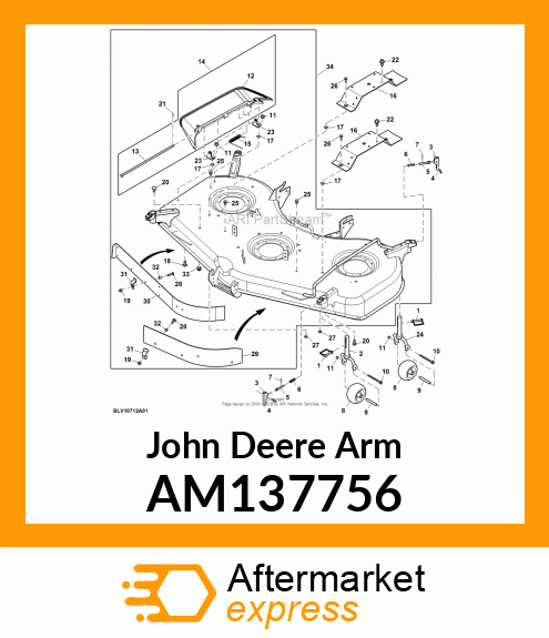 ARM, ARM, GAGE WHEEL WELDED AM137756