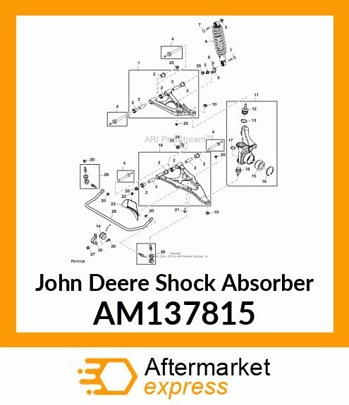 SHOCK ABSORBER, SHOCK ABSORBER W/SP AM137815