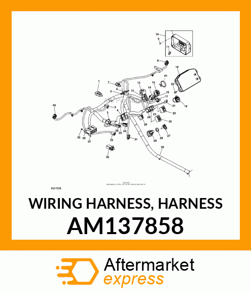 WIRING HARNESS, HARNESS AM137858