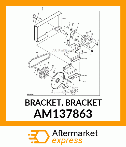 BRACKET, BRACKET AM137863