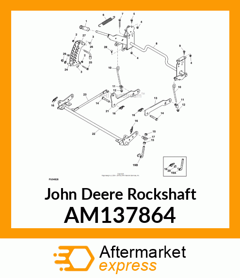 ROCKSHAFT, FRONT ROCKSHAFT, Z400 AM137864