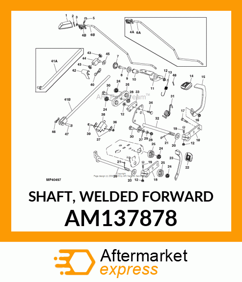 SHAFT, WELDED FORWARD AM137878