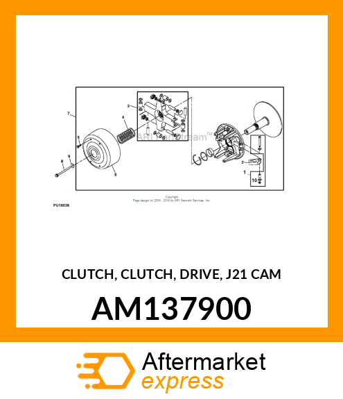 CLUTCH, CLUTCH, DRIVE, J21 CAM AM137900