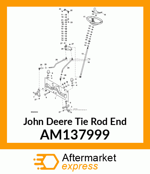 TIE ROD END, M10 AM137999