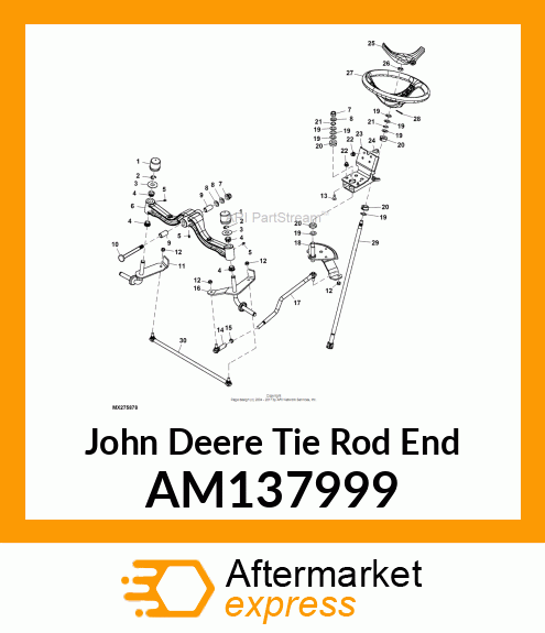 TIE ROD END, M10 AM137999