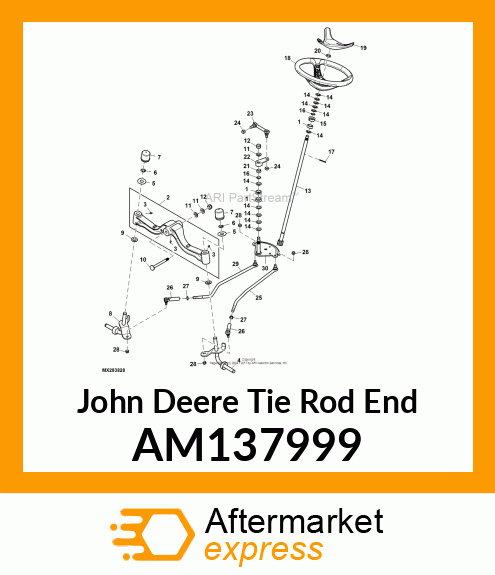 TIE ROD END, M10 AM137999