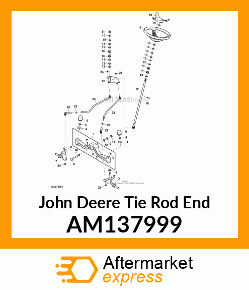 TIE ROD END, M10 AM137999