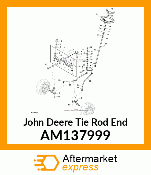 TIE ROD END, M10 AM137999