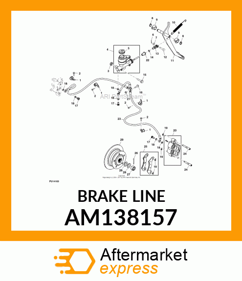 BRAKE LINE AM138157