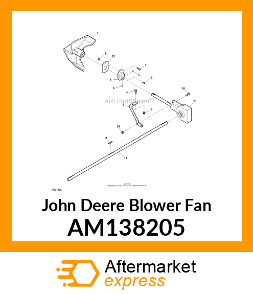 BLOWER FAN, 15" AM138205