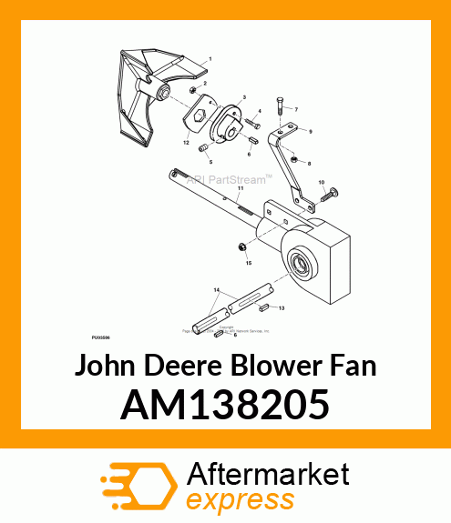 BLOWER FAN, 15" AM138205