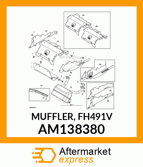 MUFFLER, FH491V AM138380