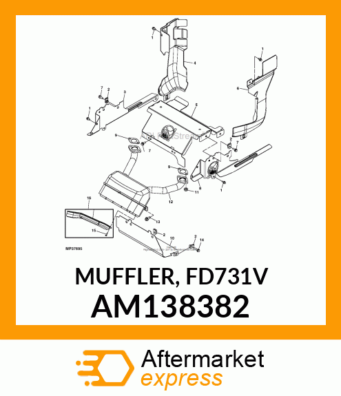 MUFFLER, FD731V AM138382