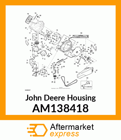 HOUSING ASSEMBLY SHORT AM138418