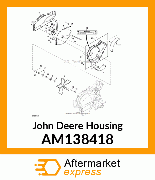 HOUSING ASSEMBLY SHORT AM138418