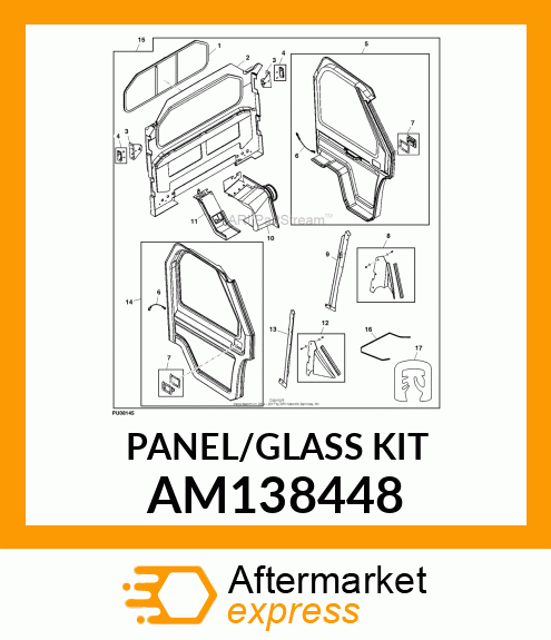 KIT, REAR PANEL EO 995 AM138448