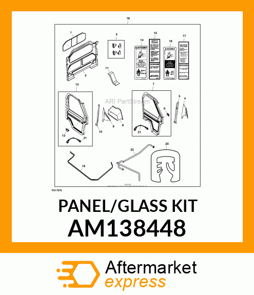 KIT, REAR PANEL EO 995 AM138448