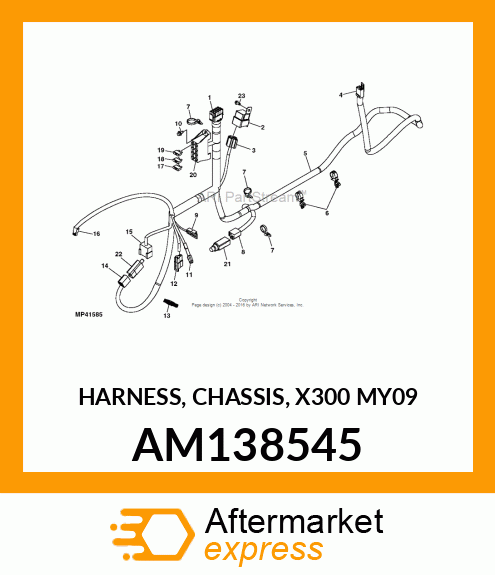 HARNESS, CHASSIS, X300 MY09 AM138545