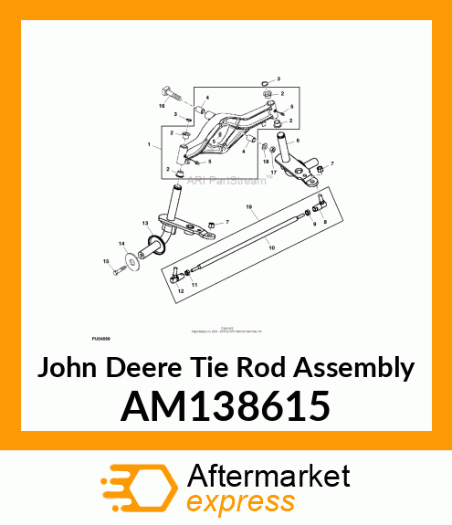 ROD ASSEMBLY, TIE (2WS) AM138615