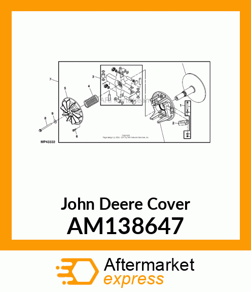 COVER, FAN, GAS AM138647