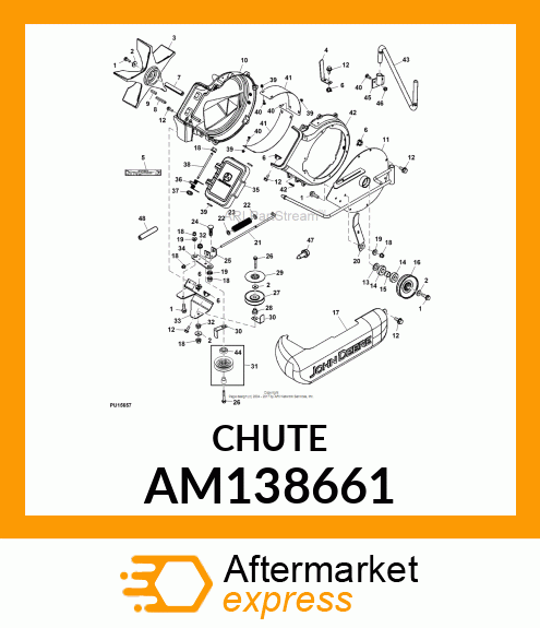 62PF SERVICE HOUSING ASSEMBLY AM138661